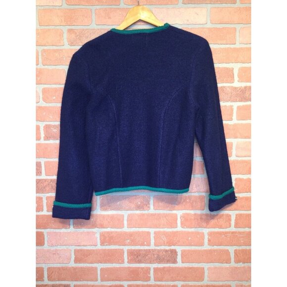 Vintage Tally-Ho Womens Wool Cardigan Jacket Size 10 Old Money Preppy - Picture 4 of 7